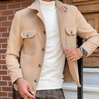 Herren modische Freizeitjacke mit elegantem Kragen