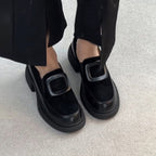 Damen elegante Slipper mit modischer Schnallenverzierung und stabiler Sohle R&B