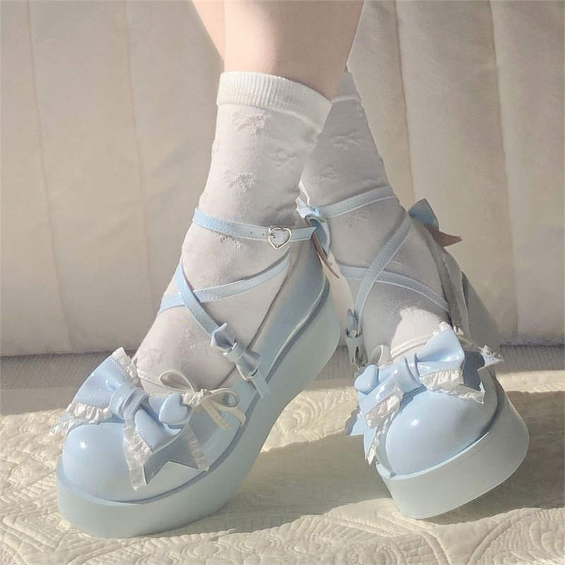 Damen Romantische und verspielte Schnürsandalen mit Schleifen-Details R&B