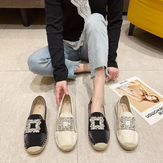 Damen Espadrilles mit glitzernden Applikationen und komfortablem Fußbett R&B