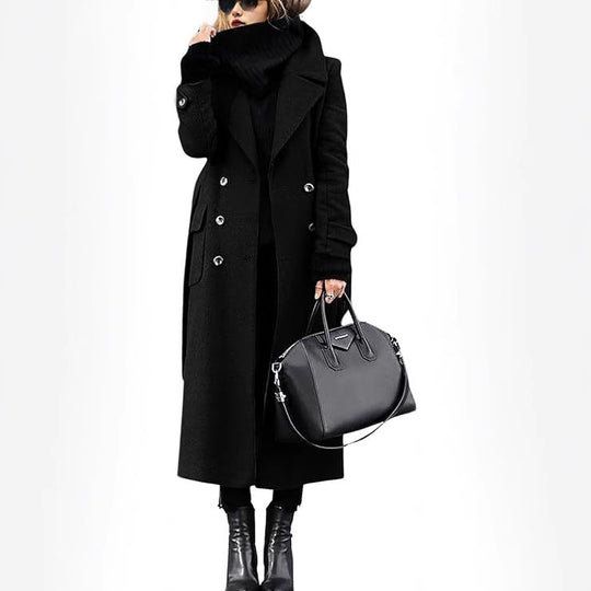 Damen eleganter Wollmantel R&B