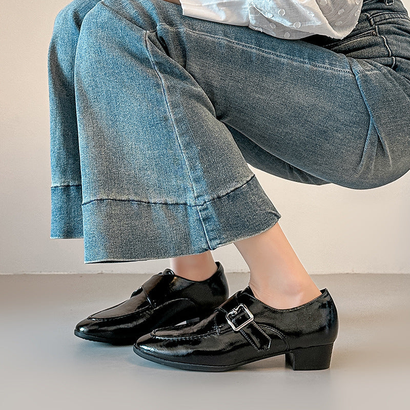 Damen elegante Slipper mit modischem Schnallen-Detail R&B