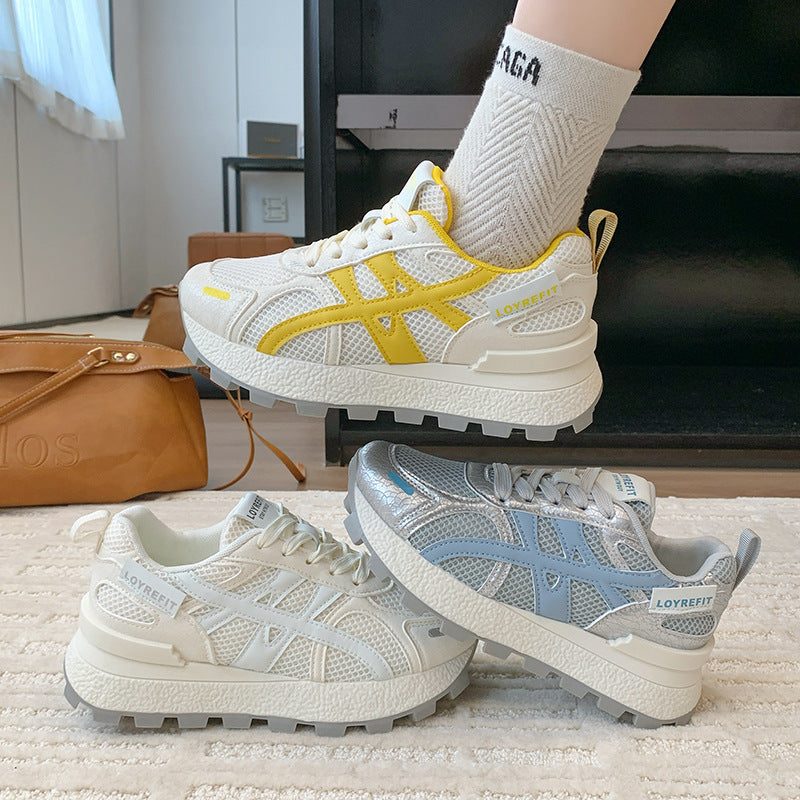 Damen Sportliche Lauf-Sneaker mit atmungsaktivem Mesh-Obermaterial und rutschfester Sohle R&B