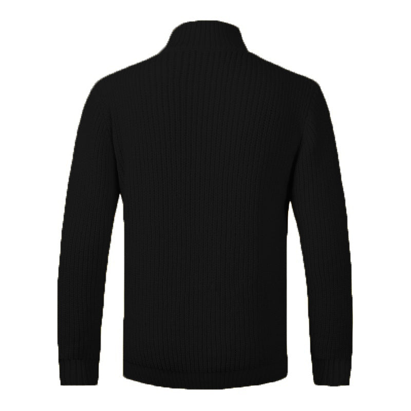 Herren komfortable Strickjacke mit Knopfverschluss R&B