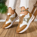 Damen modische Sneaker mit atmungsaktiver Oberflächenstruktur und leichtgewichtiger Dämpfung R&B