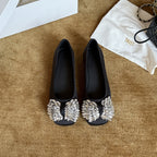 Damen Bequeme Ballerinas mit funkelndem Strassbesatz R&B