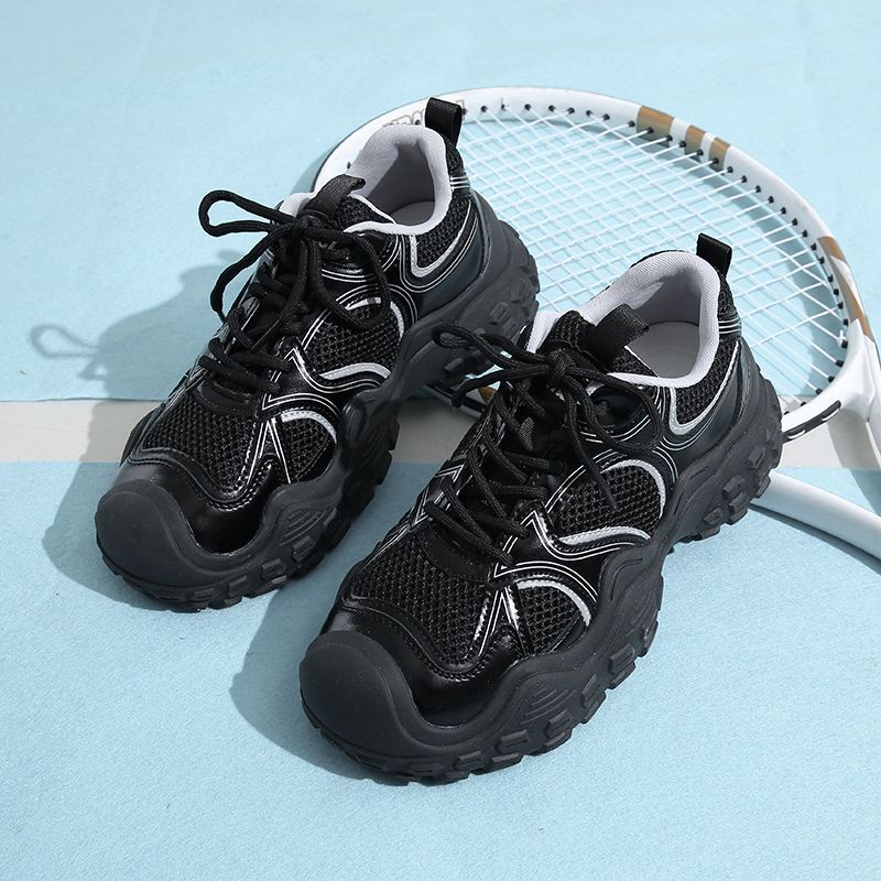 Damen Sportliche Sneakers mit atmungsaktiver Netzoberfläche und gepolsterter Sohle R&B