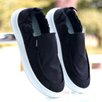 Damen Slip-On Sneakers mit flexiblem Obermaterial und rutschfester Sohle R&B