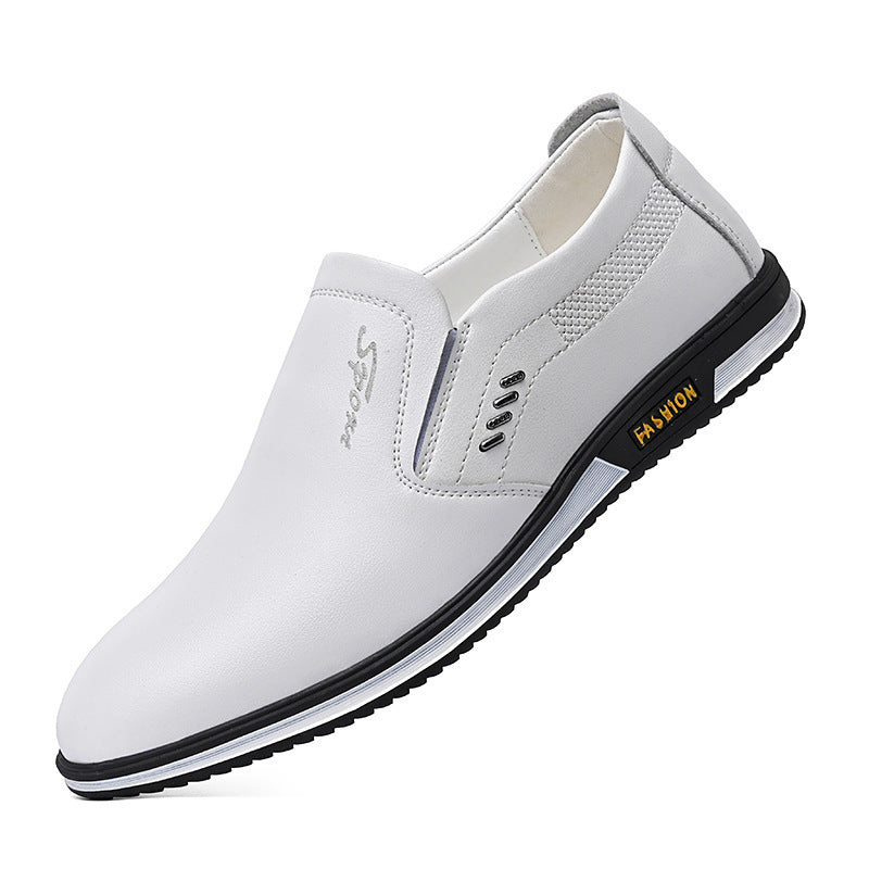 Herren Elegante Slip-On Lederschuhe mit rutschfestem Profil und atmungsaktiver Struktur R&B