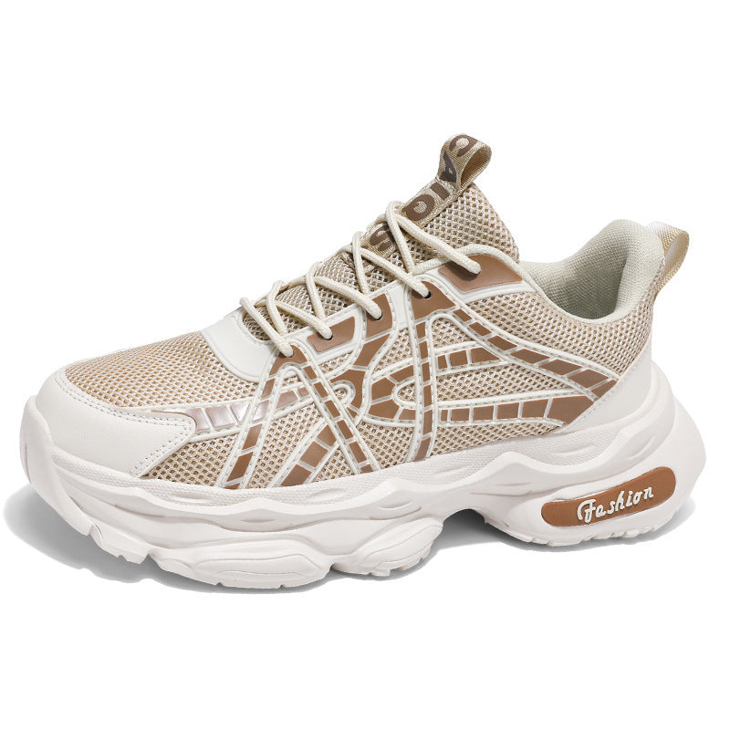 Damen Sportliche und moderne Sneaker mit atmungsaktiver Mesh-Oberfläche und dämpfender Sohle R&B