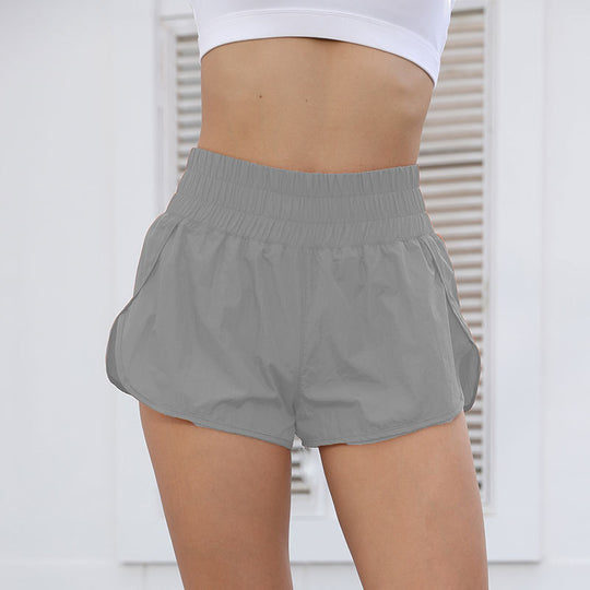 Damen Sportliche Laufshorts mit elastischem Bund und seitlichen Taschen R&B