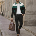 Herren stilvolle Freizeitjacke mit modernem Design und bequemen Jogginghosen R&B