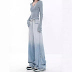 Damen weite Jeanshosen R&B