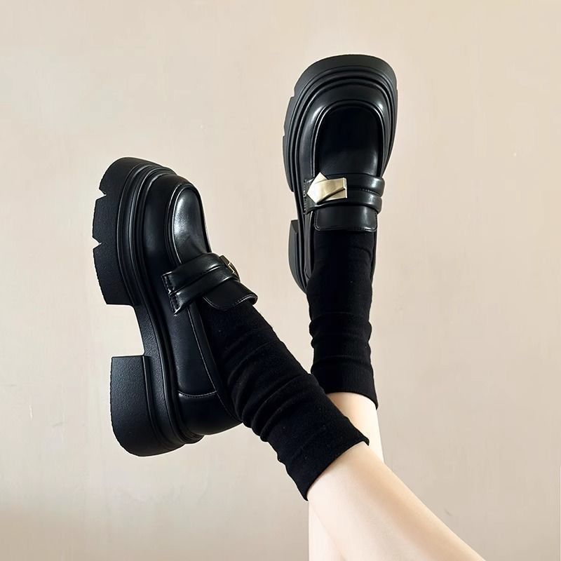 Damen Modische Plateau-Loafers mit komfortabler Sohle und elegantem Design R&B
