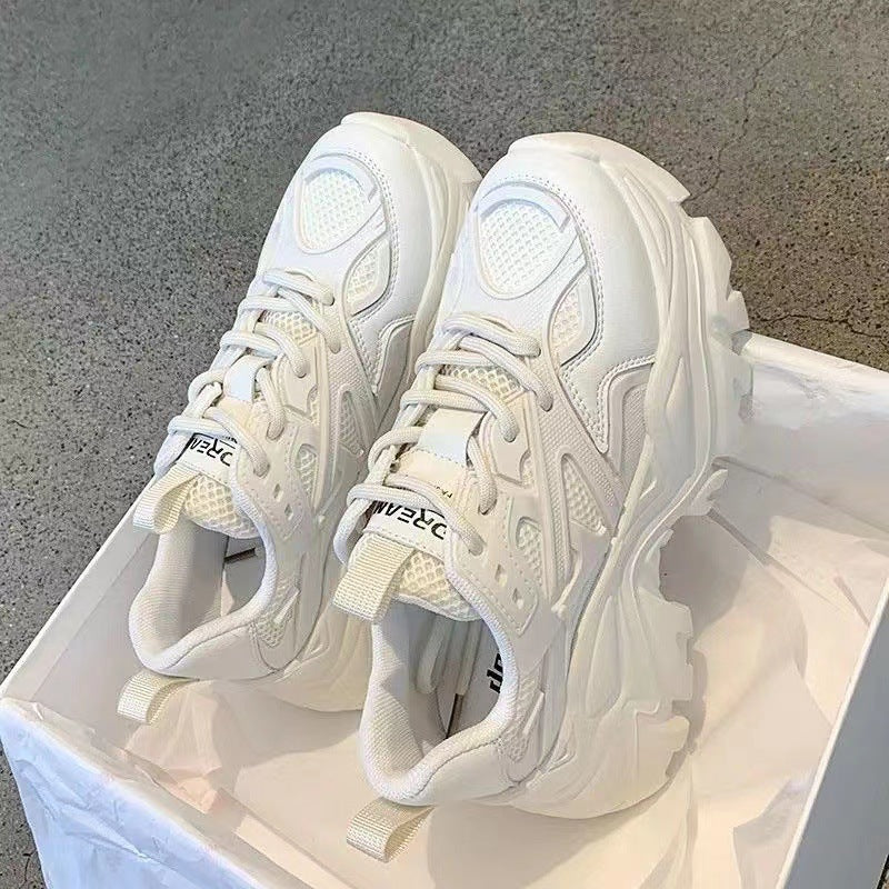 Damen Sportliche chunky Sneakers mit rutschfester Sohle und atmungsaktiver Mesh-Oberfläche R&B