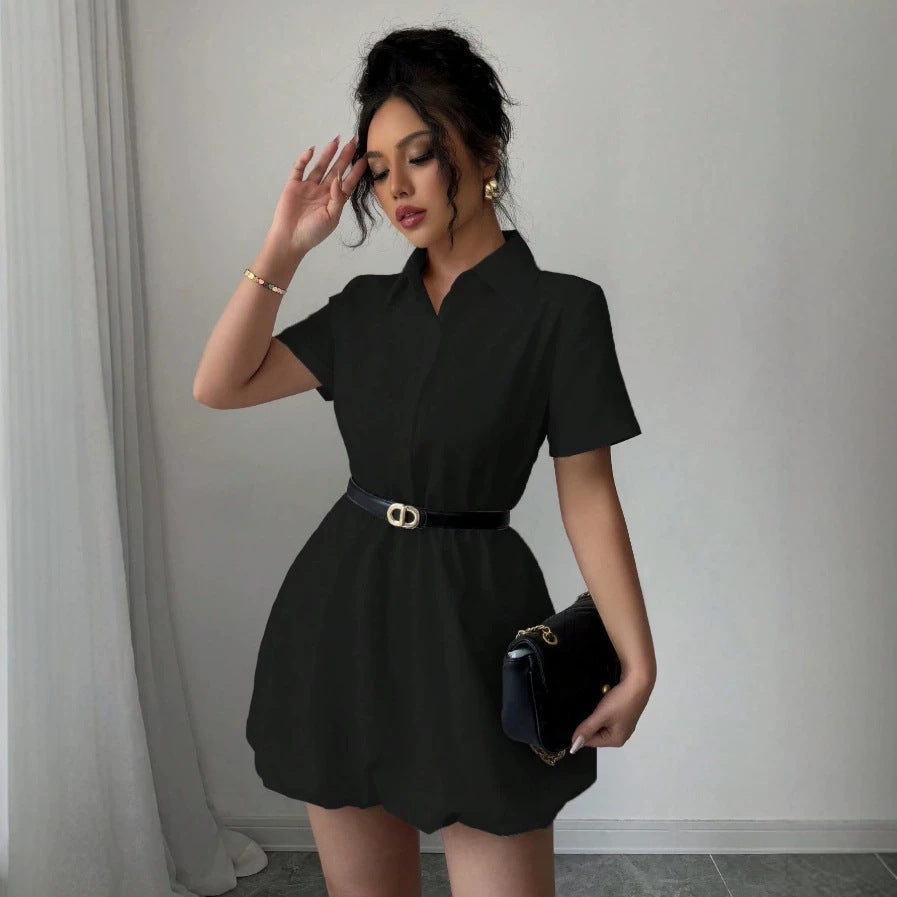 Damen Hemdblusenkleid mit zeitloser Silhouette und tailliertem Design R&B