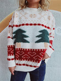 Damen festlicher Strickpullover mit weihnachtlichem Motiv und weichem Material R&B