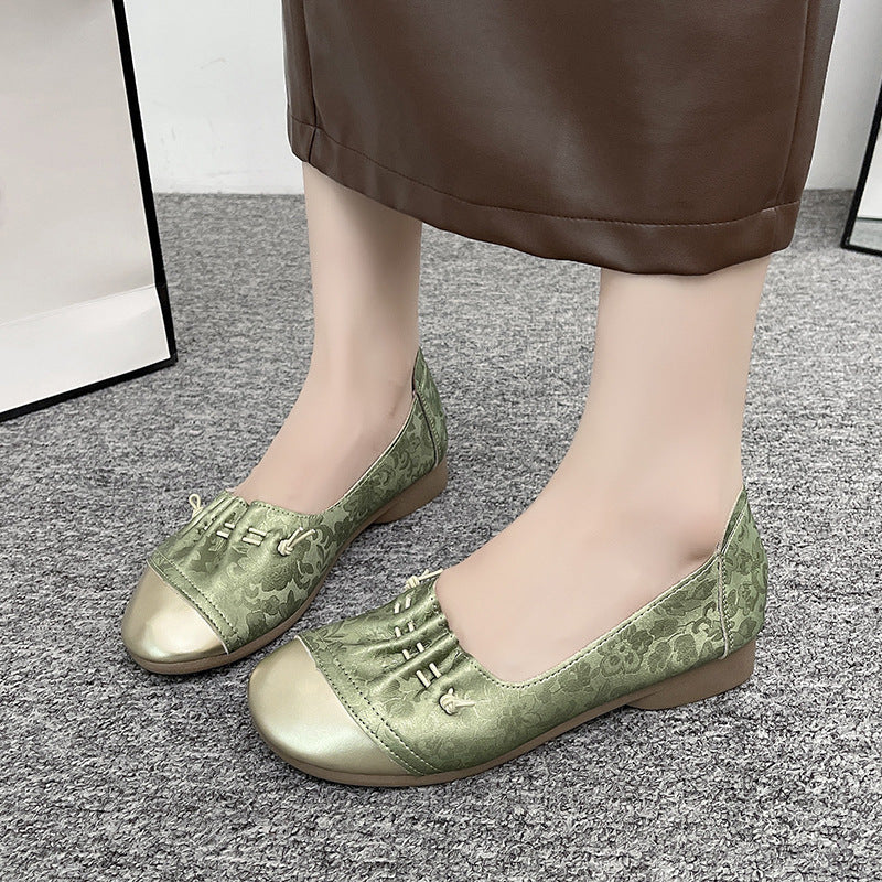 Damen elegante Ballerinas mit modischer Schleifenverzierung R&B