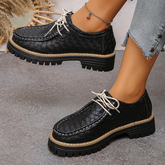 Damen Gepolsterte Schnürschuhe mit modischem Wabenmuster R&B