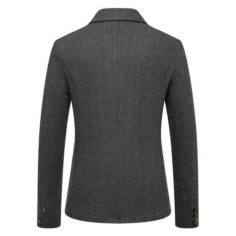 Herren eleganter Blazer im Herringbone-Design R&B