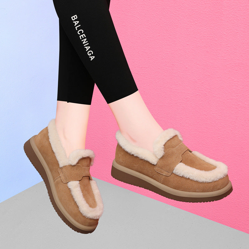 Damen warme Hausschuhe mit weichem Futter R&B