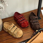 Damen Sneaker mit praktischem Klettverschluss und hochwertigem Wildleder R&B