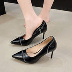 Damen elegante Slingback-Pumps mit dekorativem Reißverschluss R&B