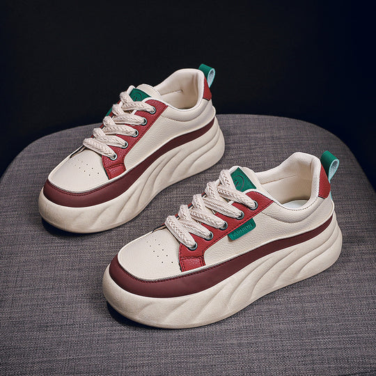 Damen Sportliche Sneakers mit dickem Plateau R&B