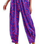 Damen Elegante und lässige Druckhose R&B