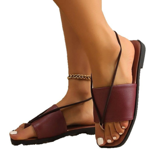 Damen Flauscher Riemchen-Sandalen mit modischer Schleifenverzierung R&B