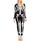 Femme Skeleton Print Bodysuit R&B