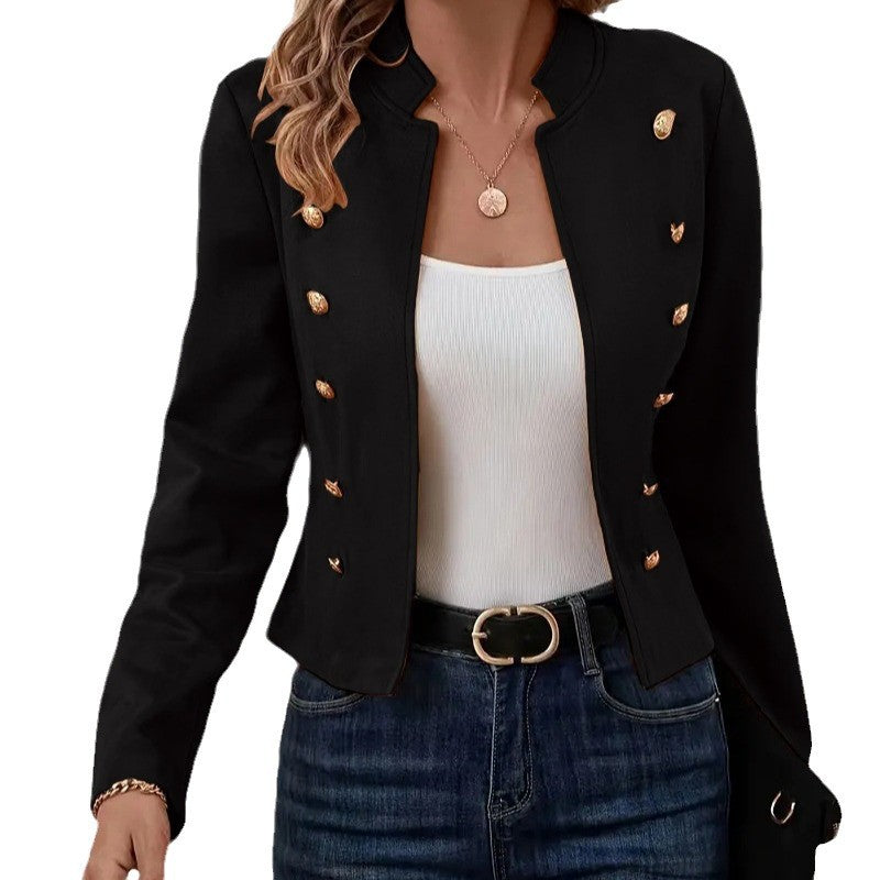 Damen Blazerjacke mit eleganten Knopfdetails und hochwertiger Verarbeitung R&B