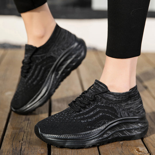 Damen Sportliche Laufschuhe mit atmungsaktivem Strick-Obermaterial und flexibler Sohle R&B