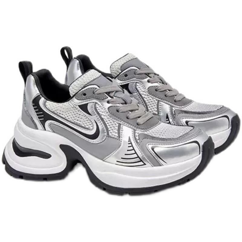 Damen modische Sneakers mit atmungsaktiver Oberflächenstruktur und dämpfender Sohle R&B