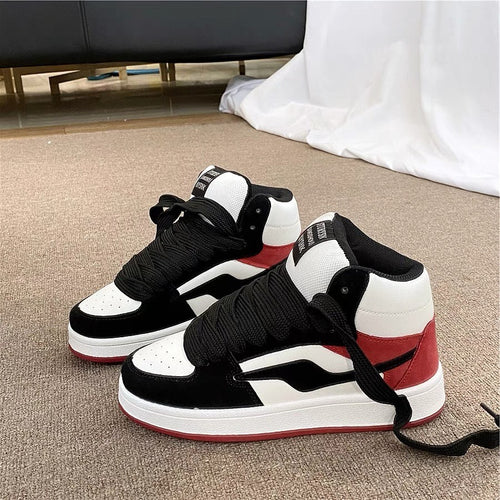 Damen Hochwertige High-Top Sneakers mit atmungsaktivem Gewebe und modischem Design R&B