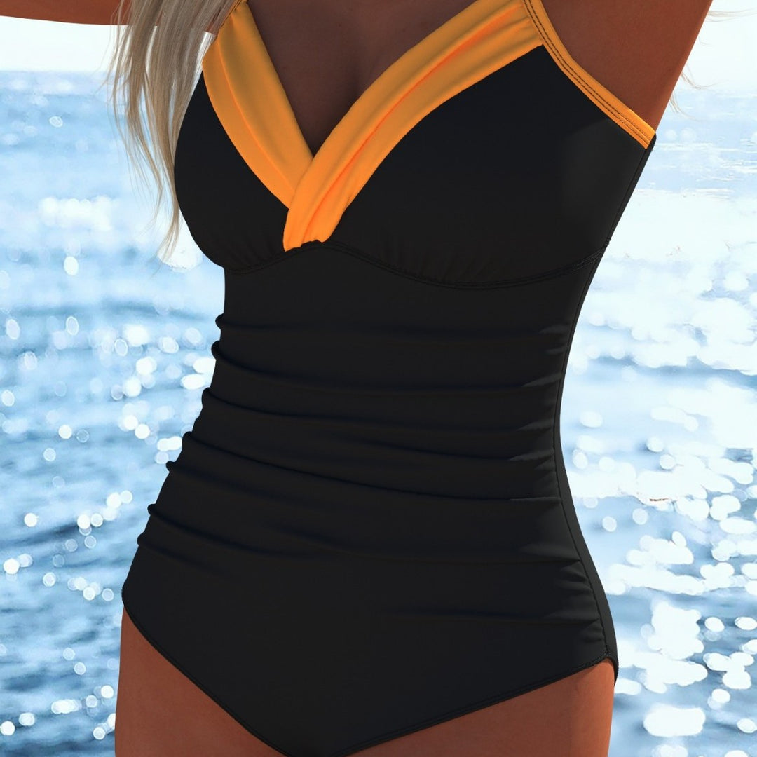 Damen Schwimmanzug mit raffiniertem Wickeldesign und komfortablem Schnitt R&B