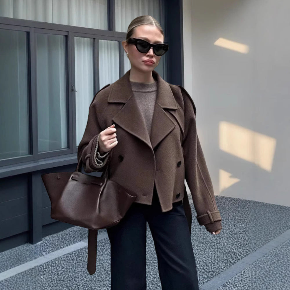 Damen Elegante und lässige Wolljacke R&B