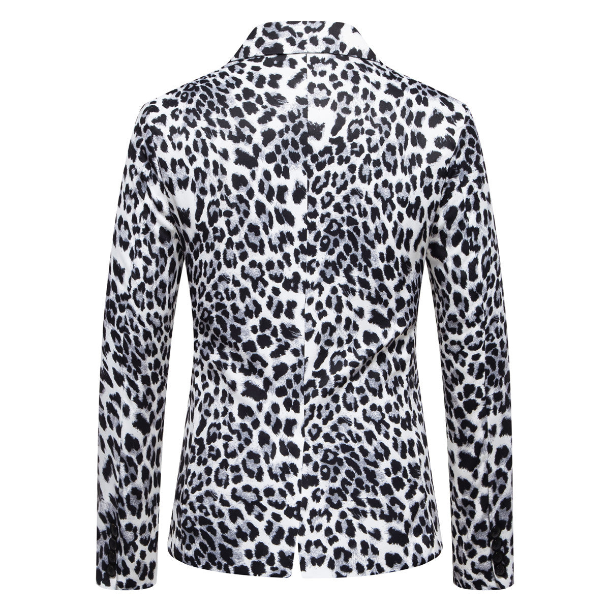Herren modischer Anzugblazer mit auffälligem Leopardenmuster R&B