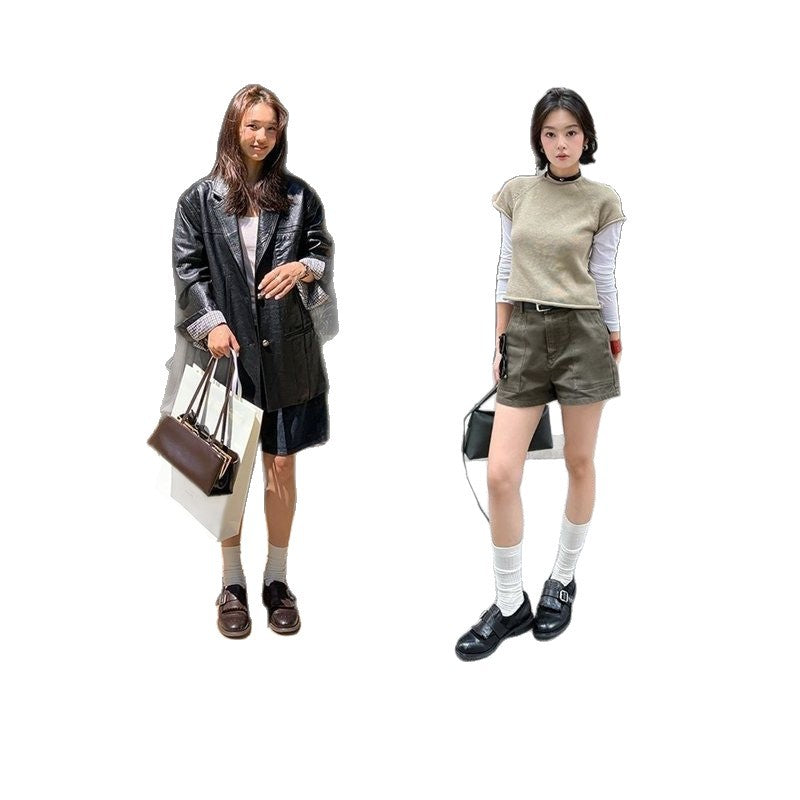 Damen Schnürschuhe mit dekorativen Fransen R&B