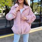 Damen Kuschelige Fleecejacke mit hohem Kragen und praktischen Taschen R&B