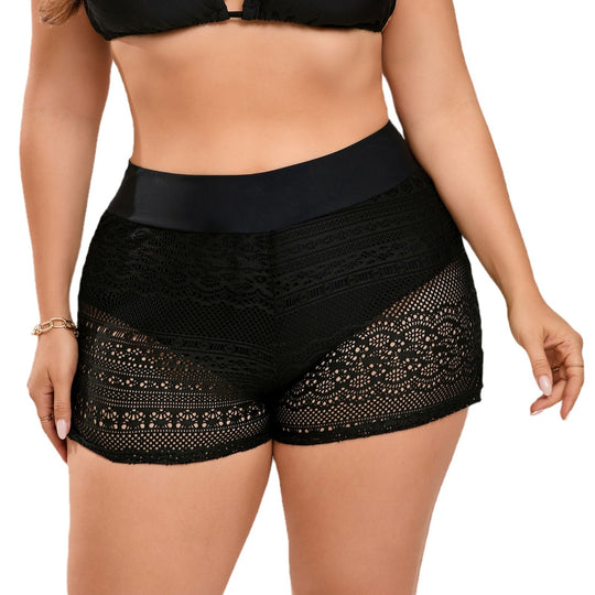 Damen Spitzen-Bikini-Hosen mit hohem Bund R&B