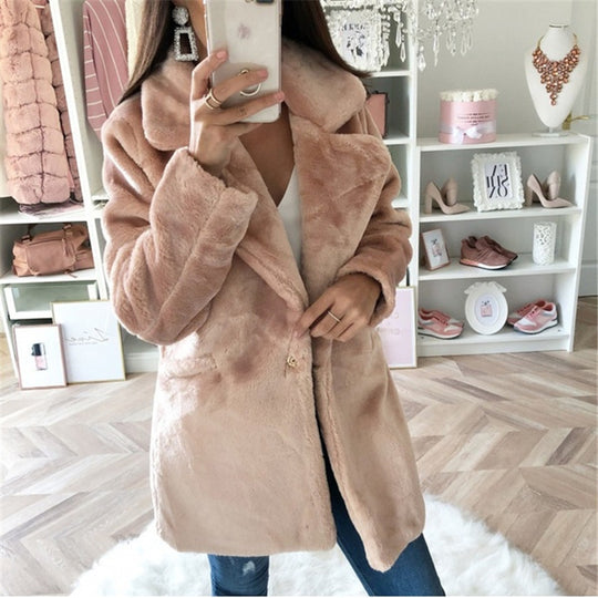 Damen Kuschelige Teddyjacke R&B