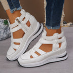 Damen sportive Sneaker-Sandalen mit atmungsaktiven Riemen und rutschfester Sohle R&B