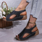 Damen Bequeme Sandalen mit offener Zehenpartie R&B