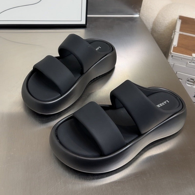 Damen Komfort-Sandalen mit leichtem Plateau und verstellbaren Riemen R&B