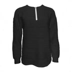 Damen Moderner Sweatshirt mit Halbreißverschluss und strukturiertem Design R&B