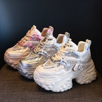 Damen Sportliche Chunky Sneakers mit innovativem Sohlenprofil