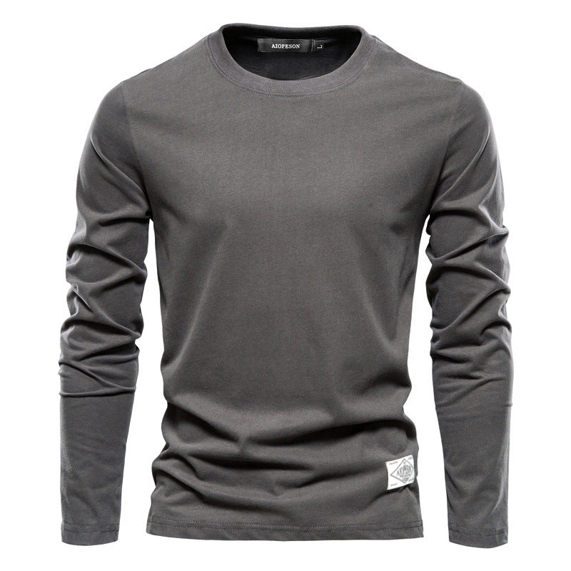 Herren Langarm T-Shirt mit hochwertigem Baumwollmix und modernem Fit