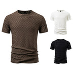 Herren Strukturiertes Kurzarmshirt mit modernem Design