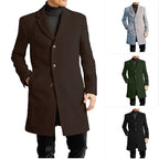 Herren elegante Wollmantel R&B